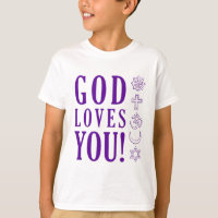 GOD LOVES YOU + World Religions Symbols