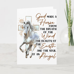 God Made A Horse From The Breath Of The Wind The B Card