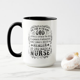 God Made A Nurse Mug
