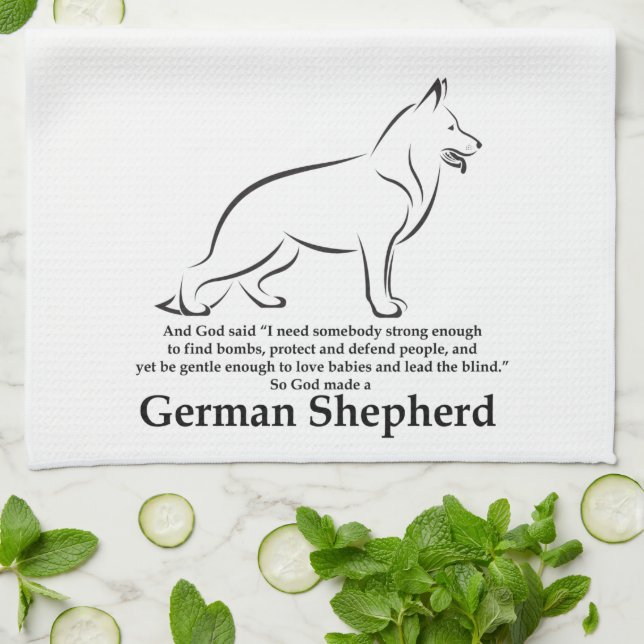 God Made a Shepherd Tea Towel (Folded)