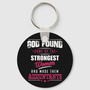 God Made Accountants Hilarious Profession Design Key Ring