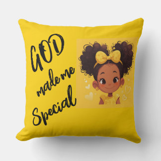 GOD made me Special Throw Pillow