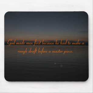 God Made Men First Mouse Pad