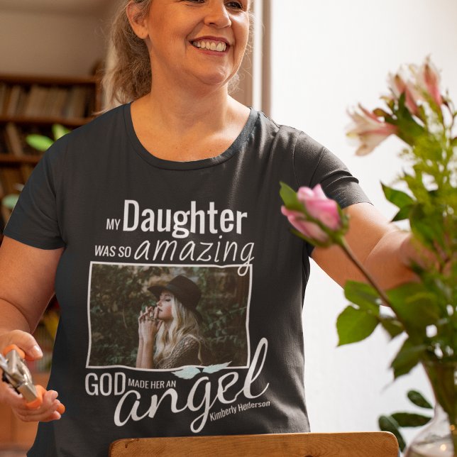 God Made them an Angel | Photo Funeral Remembrance T-Shirt (Creator Uploaded)