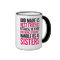 GOD MADE US BEST FRIENDS BECAUSE MUGS (PINK)