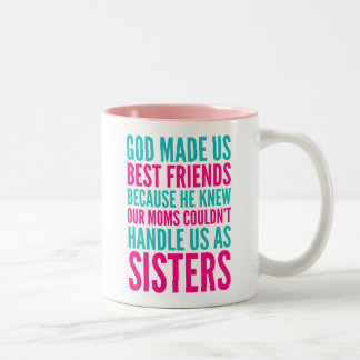 GOD MADE US BEST FRIENDS BECAUSE MUGS (TEAL)