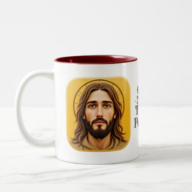 God Makes Things Possible Two-Tone Coffee Mug (Left)