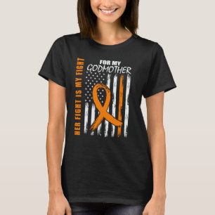 God Mom Family Fight Godmother Leukemia Awareness T-Shirt