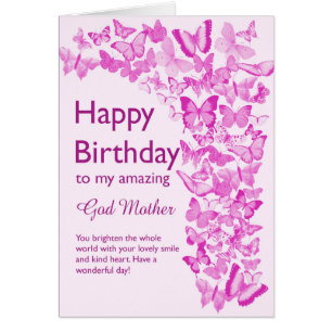 God Mother Birthday Butterflies
