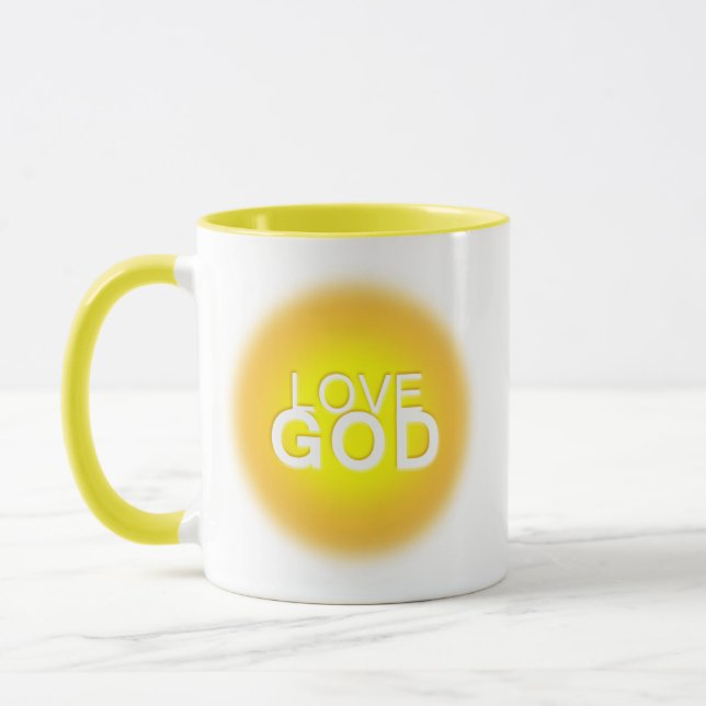 God Mugs, Jesus, Love God Mug (Left)
