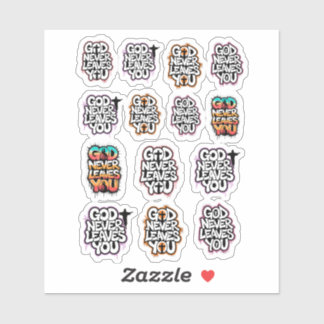 "God Never Leaves You" Christian Temporary Tattoos