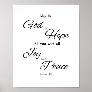 God of Hope, Blessing Poster