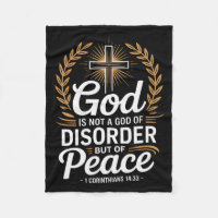 God Of Peace 1 Corinthians 14_33 Christian Cross