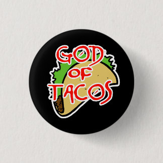 God of Tacos 3 Cm Round Badge