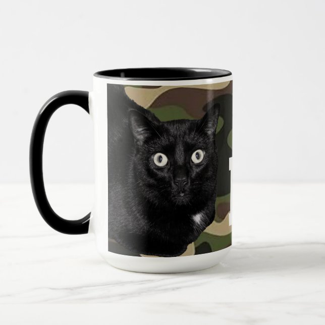 God of the Hunt: Orion Army Camouflage Pattern Mug (Left)