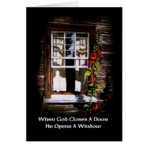 God Opens A Window: Rustic Cabin Window: Art