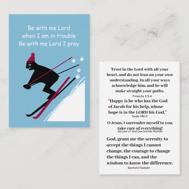 God our help in times of trouble business card (Front/Back)