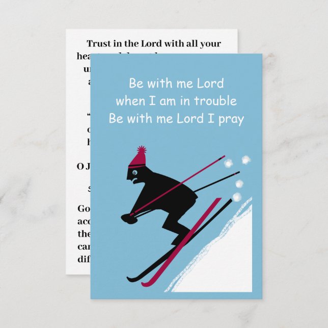 God our help in times of trouble enclosure card (Front/Back)