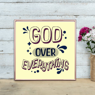 God Over Everything Bold Design Poster