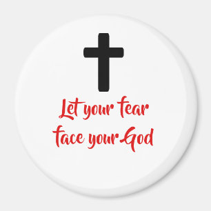 God over fear magnet