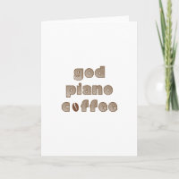 God Piano Coffee Funny Christian Musician