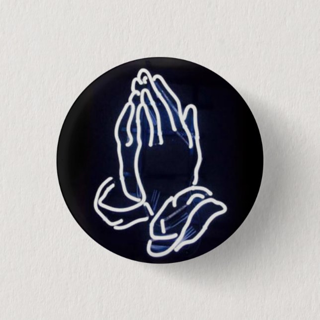 God plans..... 3 cm round badge (Front)