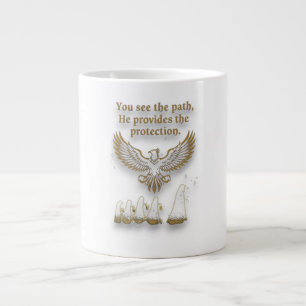 God protection large coffee mug