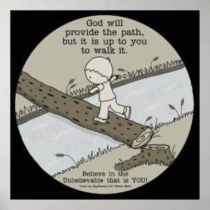 God Provides a Path Poster