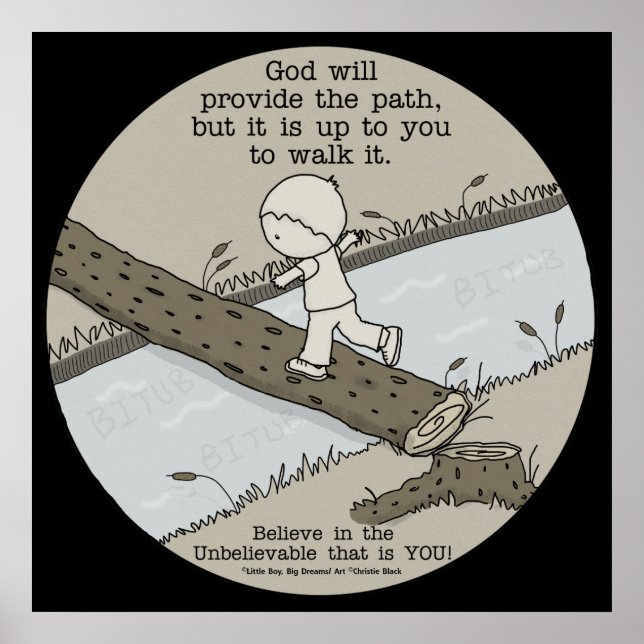 God Provides a Path Poster (Front)