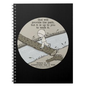 God Provides a Path Spiral Notebook