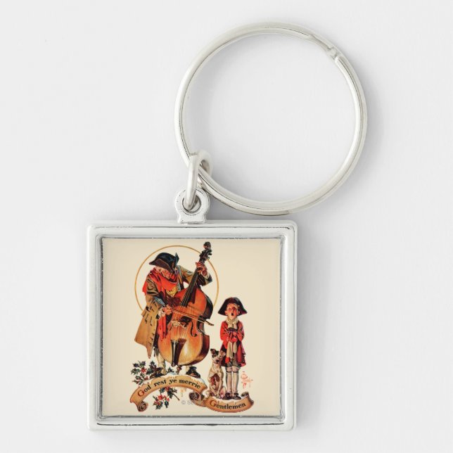 God Rest Ye Merrie Gentlemen Key Ring (Front)