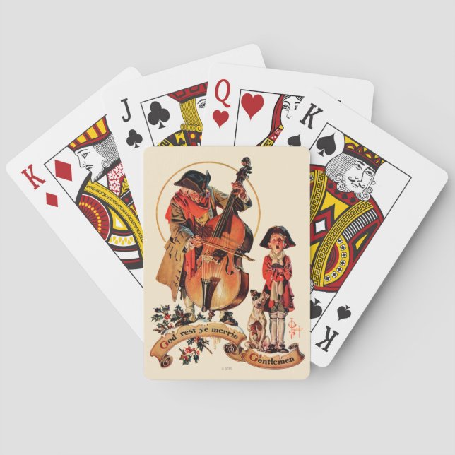 God Rest Ye Merrie Gentlemen Playing Cards (Back)