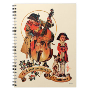 God Rest Ye Merrie Gentlemen Spiral Notebook