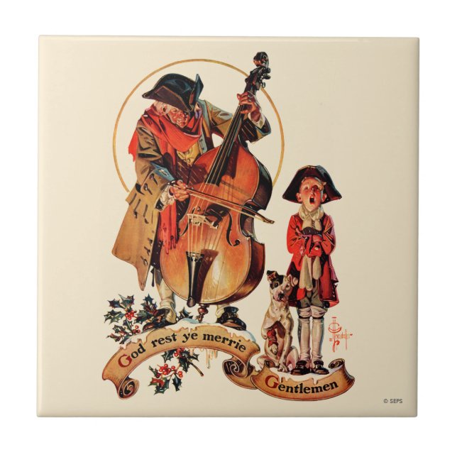 God Rest Ye Merrie Gentlemen Tile (Front)