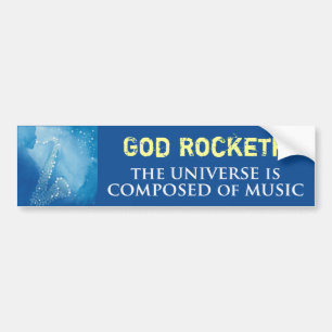 God Rocketh Bumper Sticker
