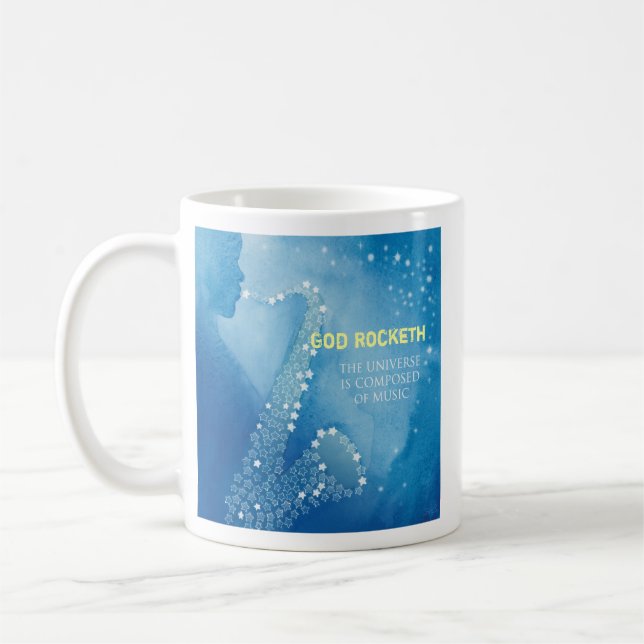 God Rocketh Coffee Mug (Left)