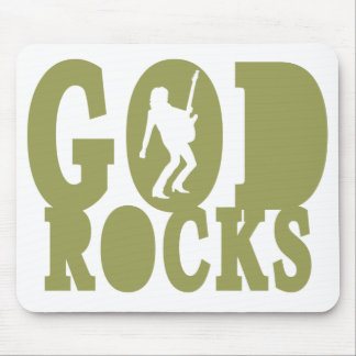 God Rocks - Christian Rock Gear! Mouse Pad