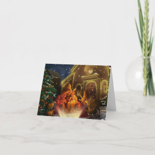 God’s Blessings Folded Christmas Greeting Card