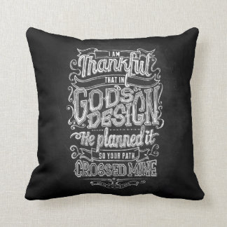 God’s Design Hand lettered chalkboard gift Cushion