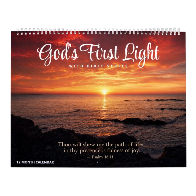 God’s First Light Calendar - With Bible Verses (Cover)
