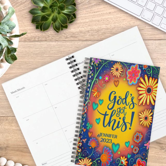 God’s Got This Personalised Pretty Floral Planner (Creator Uploaded)
