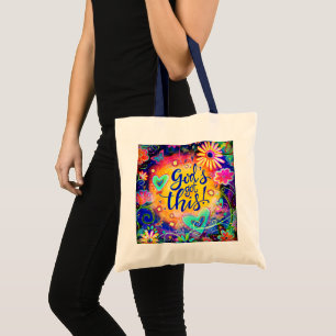 God’s Got This Quote Inspirivity Large Tote Bag