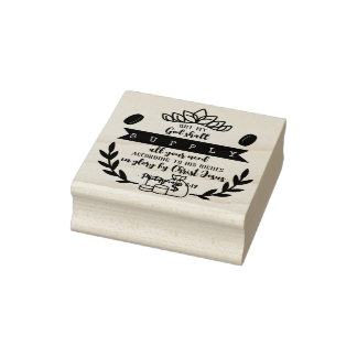 God’s Promise for Your Every Need – Phil.  4:19  Rubber Stamp