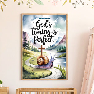 God’s Timing is Perfect Christian Nursery Wall Art