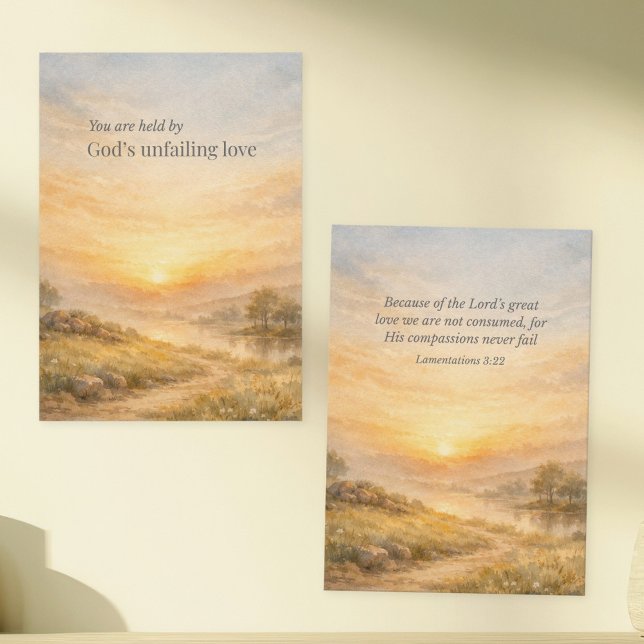 God’s Unfailing Love Christian Encouragement Card (Creator Uploaded)