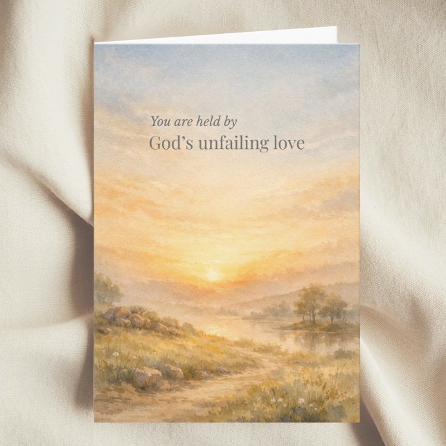 God’s Unfailing Love Christian Encouragement Card (Creator Uploaded)