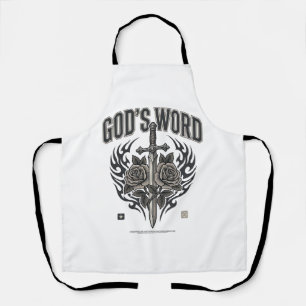 God’s Word Sword & Roses Vintage Christian Apron