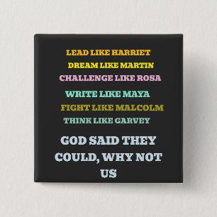 GOD SAID 15 CM SQUARE BADGE