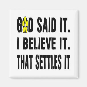God Said It! Yellow Flower Magnet