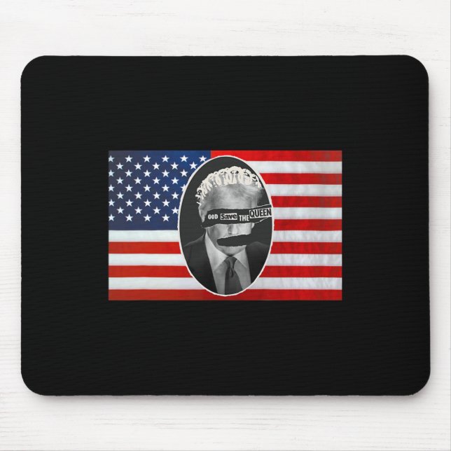 God Save The Queen Anti Trump  Mouse Pad (Front)